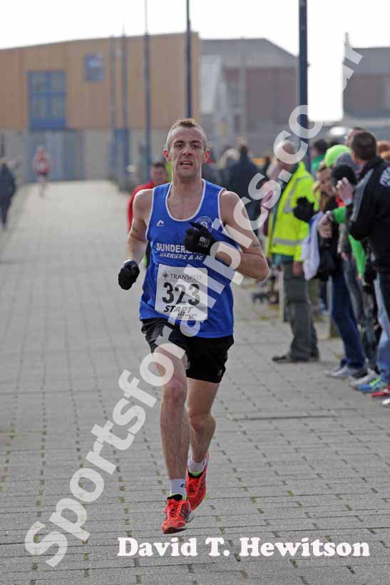 Criag Isherwood (Sunderland) 3rd in the Transped Blyth Valley 10k.